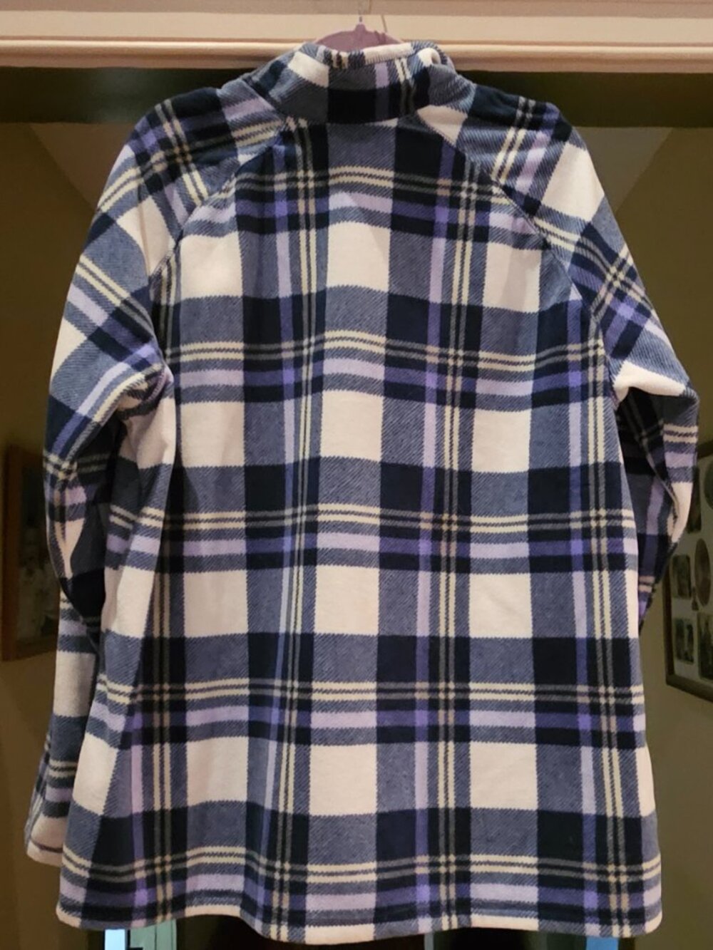 Eddie Bauer Womens Print Fleece Quarter Zip Pullover XXL Tall - Picture 2 of 6